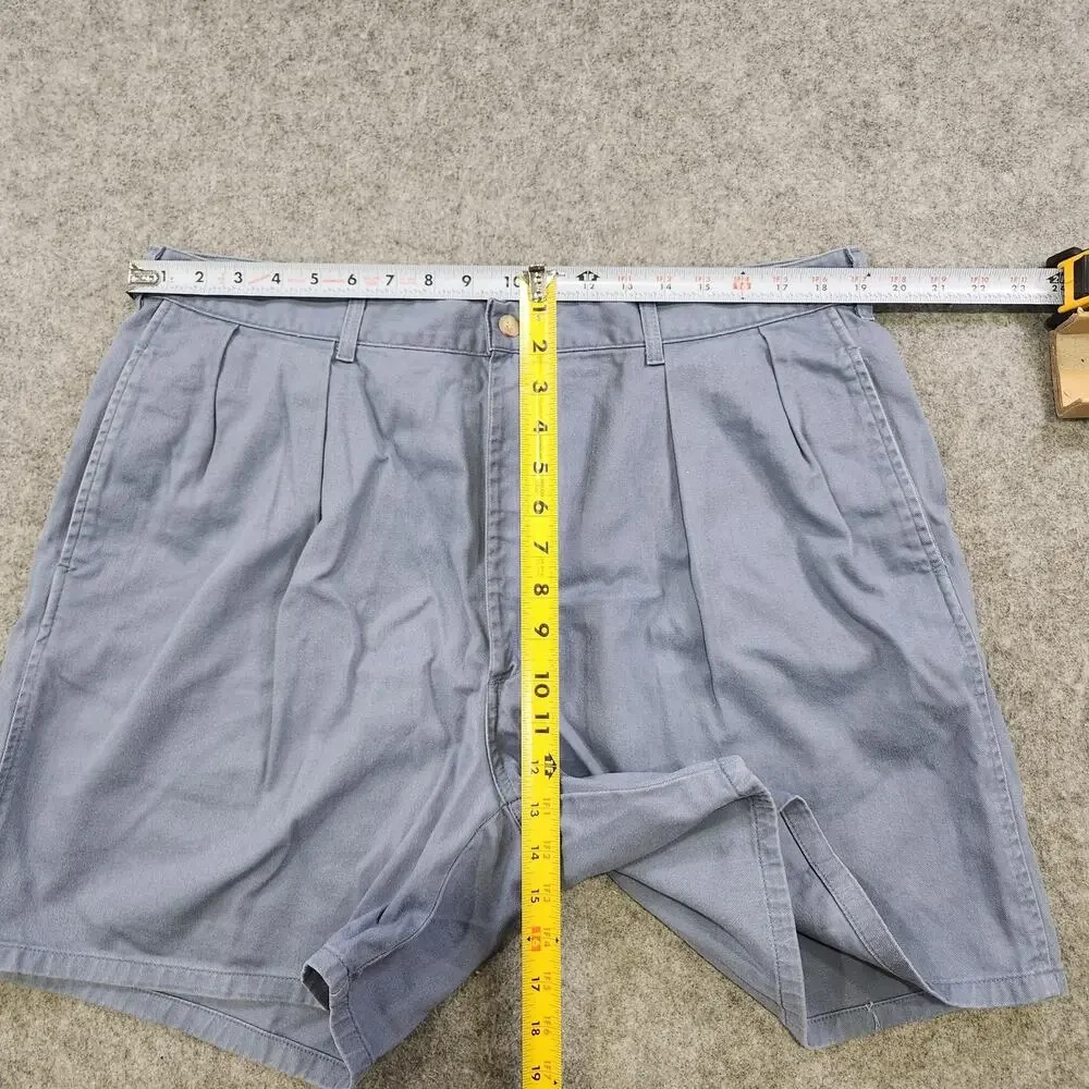 Vintage Polo‎ Ralph Lauren Shorts Mens 40 Blue Pleated Chino Classic USA 90s 80s